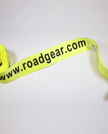 4" Winch Strap with Flat Hook